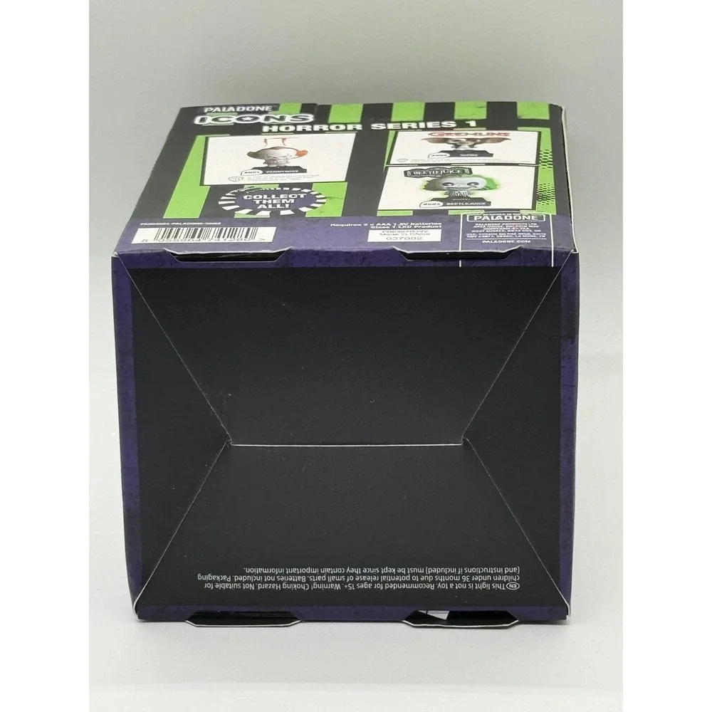 PALADONE BEETLEJUICE LED LAMP HORROR SERIES‎ 003 LIGHT GREEN WHITE NEW STRIPED